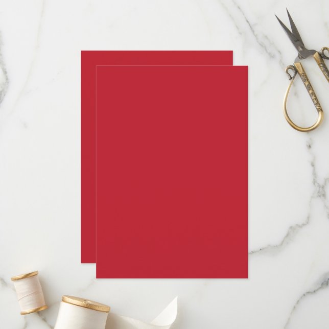 Elevate Your Design a Red Background and White  Program (Front/Back In Situ)