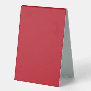 Elevate Your Design a Red Background and White  Table Tent