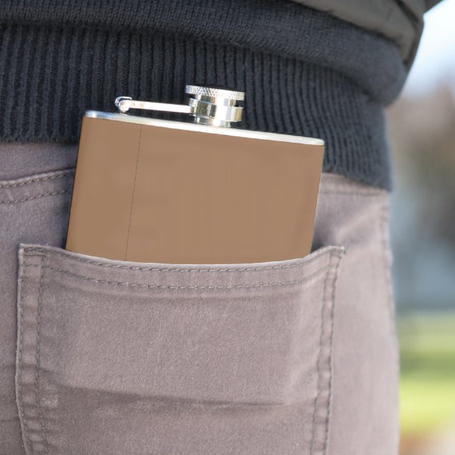 Elevate Your Design with a Brown Background Flask (In Situ)