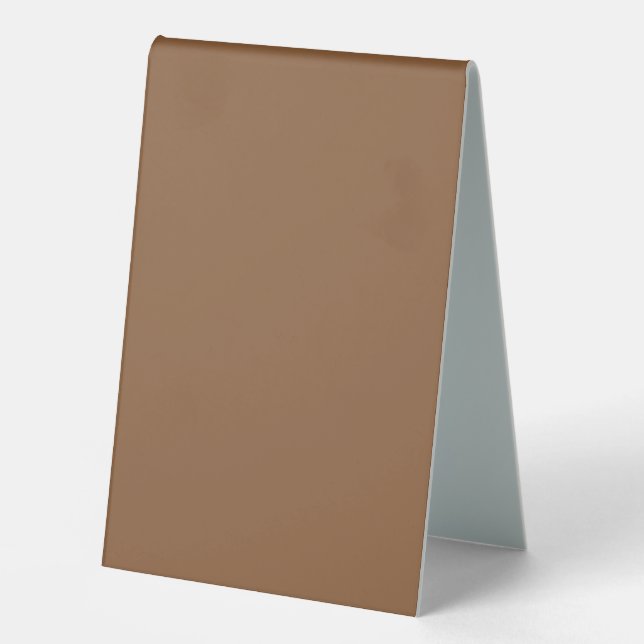 Elevate Your Design with a Brown Background Table Tent (Front)