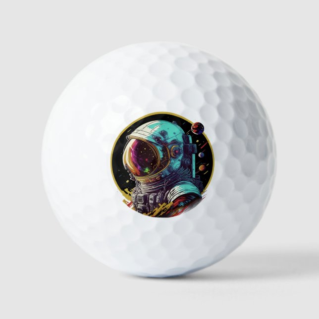 Elevate Your Game with our Astronaut Golf Balls (Front)
