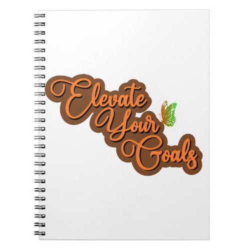 Elevate Your Goals Spiral Photo Notebook