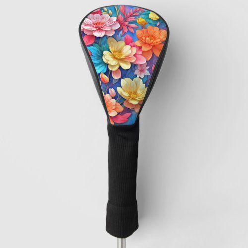 Elevate Your Golf Game with our Modern Floral Golf Head Cover