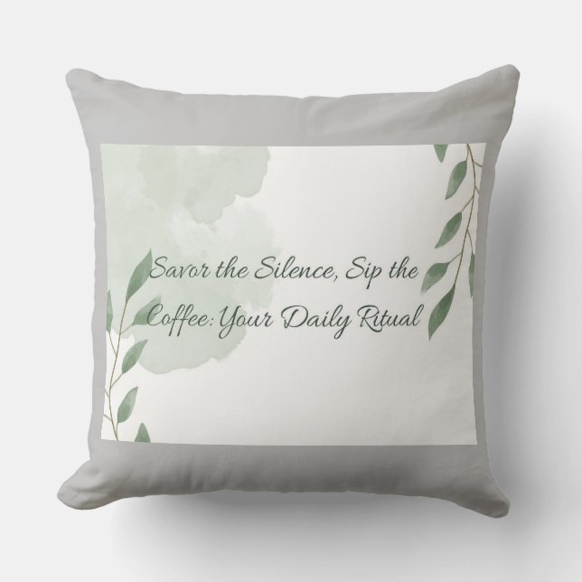 Elevate Your Home with Comfort and Charm Throw Pillow (Front)