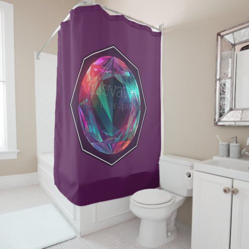 Elevate Your Inner Sparkle Shower Curtain