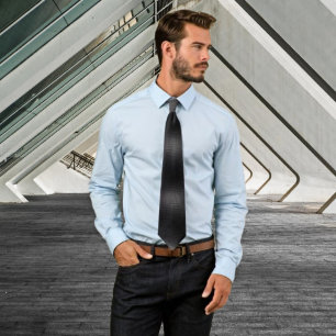 Elevate Your Look: Black Metal Mesh Tie