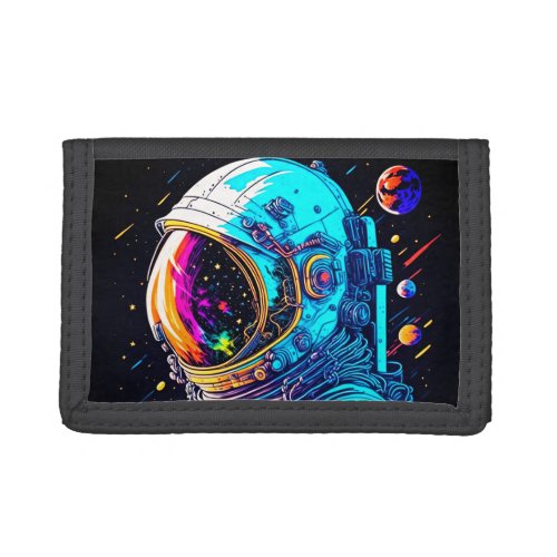 Elevate Your Ride to the Stars Cosmic Voyager Trifold Wallet