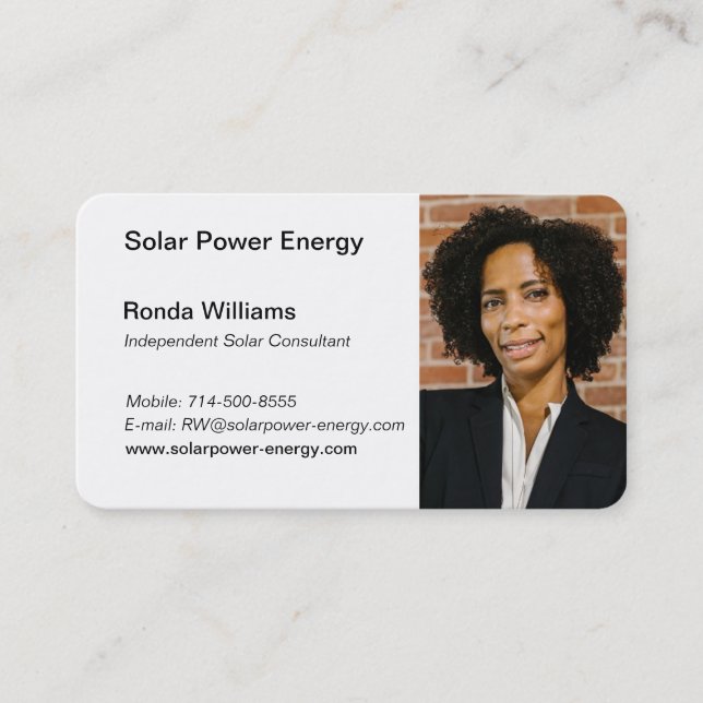 Elevate Your Solar Business With Custom Design  Business Card (Front)