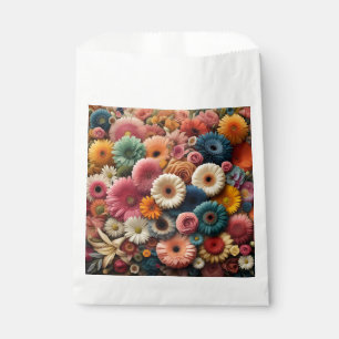 Elevate Your Space Colorful Gerbera Daisy Floral Favor Bag