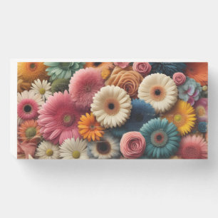 Elevate Your Space Colorful Gerbera Daisy Floral Wooden Box Sign