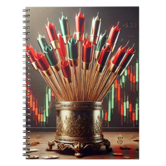 Elevate your space with trading-inspired art. 02 notebook