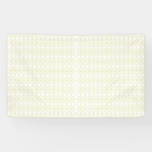 Elevate Your Space with White and Gold Geometric Banner