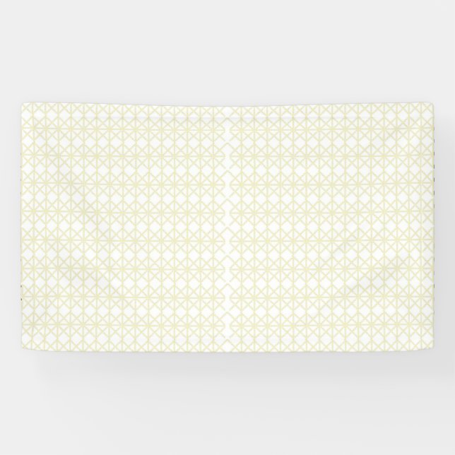 Elevate Your Space with White and Gold Geometric Banner (Horizontal)