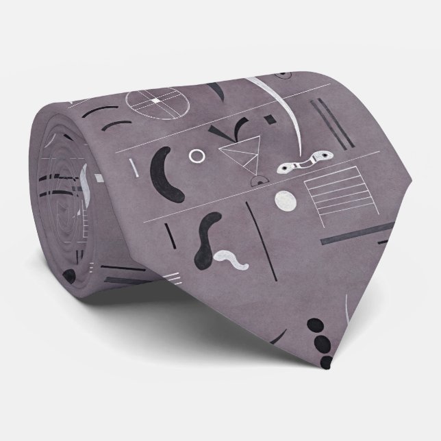 Elevate Your Style with Kandinsky-Inspired  Neck Tie (Rolled)