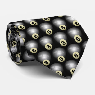 Elevate Your Style with Our 8 Billiard Balls Neck Tie