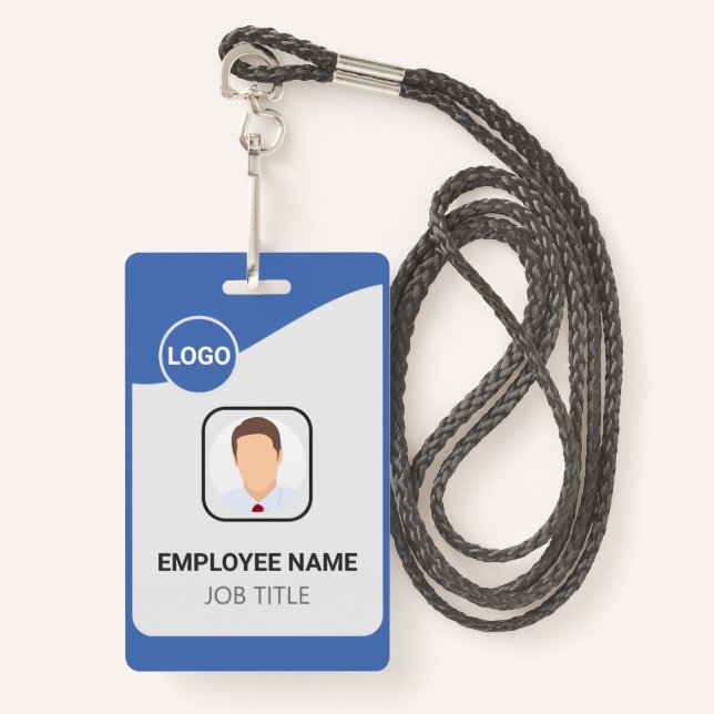 Elevate Your Team's Identity with Custom Employee  Badge (Front with Lanyard)
