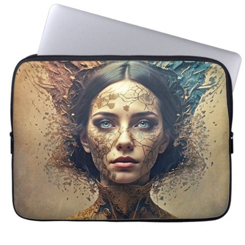 Elevate Your Tech Style Bohemian Beauty  Laptop Sleeve