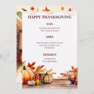 ELEVATE YOUR THANKSGIVING MEAL WITH A STUNNING MENU