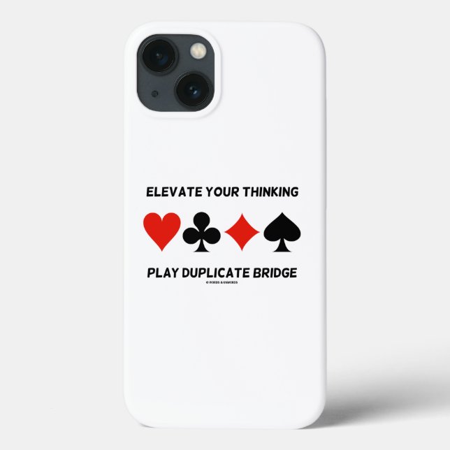 Elevate Your Thinking Play Duplicate Bridge Case-Mate iPhone Case (Back)