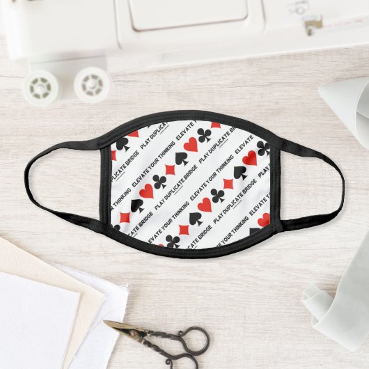 Elevate Your Thinking Play Duplicate Bridge Face Mask (Insitu)