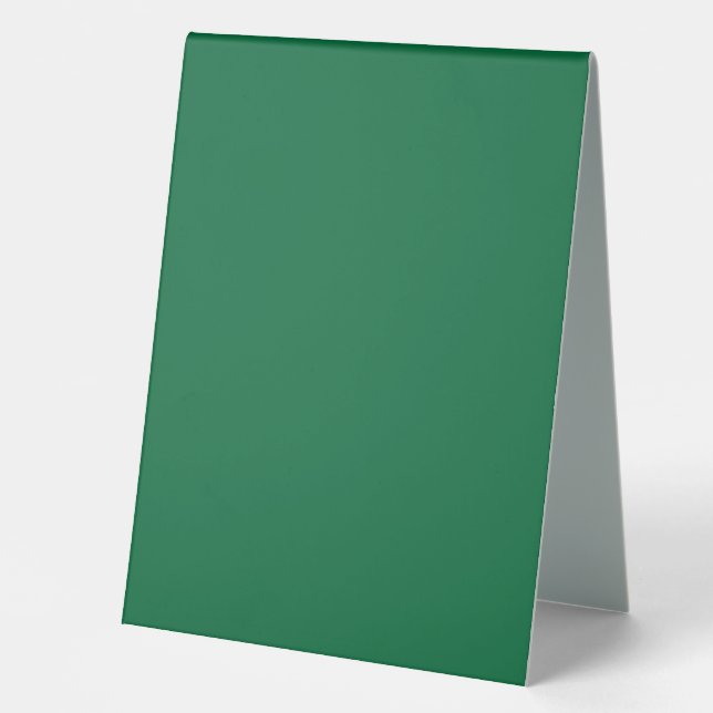 Elevate your Web Design with a Green Background Table Tent (Front)