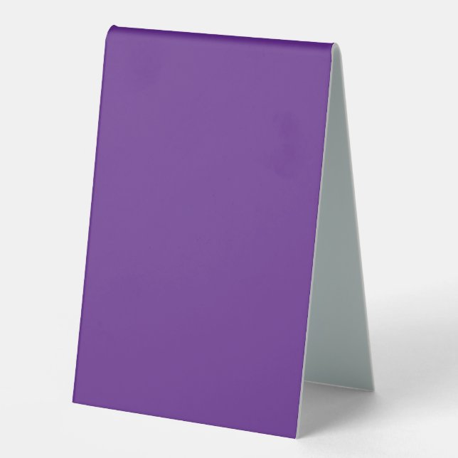 Elevate Your Website Design with a Stunning Purple Table Tent (Front)
