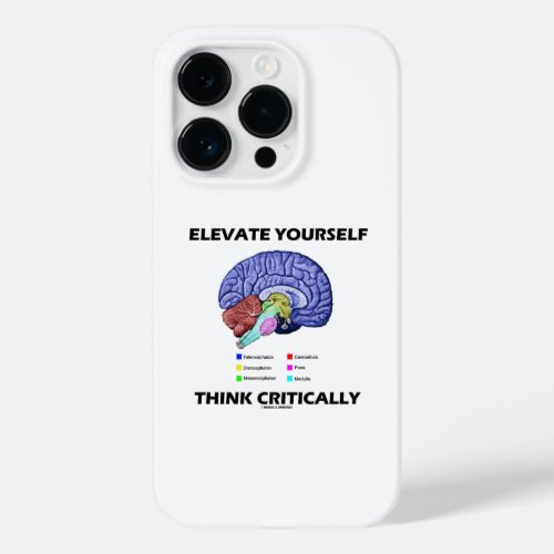 Elevate Yourself Think Critically Brainy Advice Case_Mate iPhone 14 Pro Case