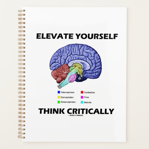 Elevate Yourself Think Critically Brainy Advice Planner