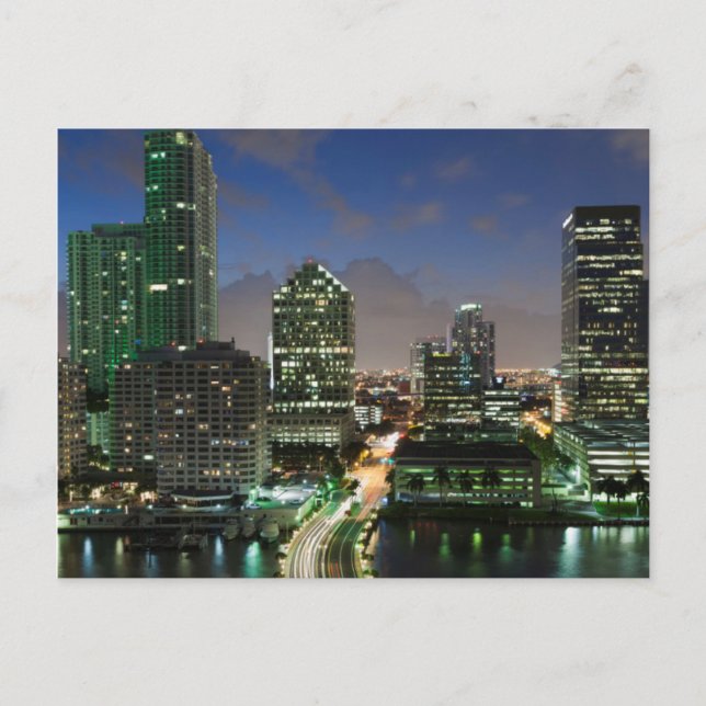 Elevated city skyline postcard (Front)