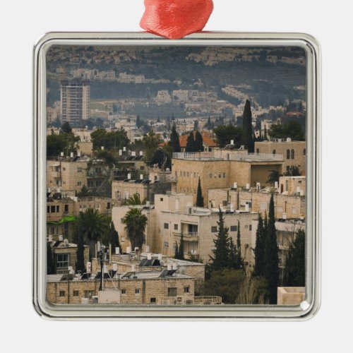 Elevated city view from Jerusalem YMCA tower Metal Ornament