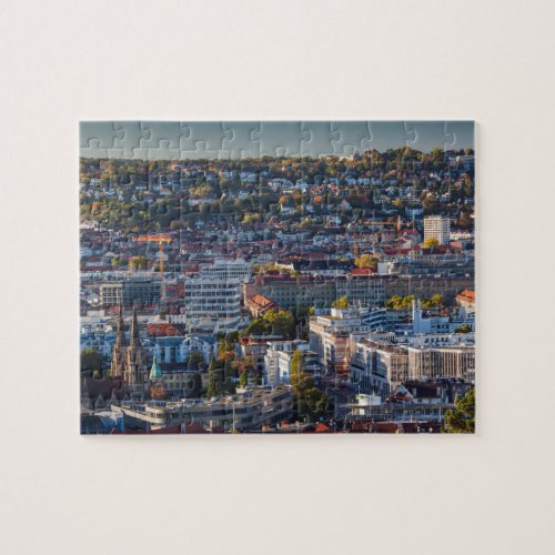 Elevated City View of Stuttgart Jigsaw Puzzle