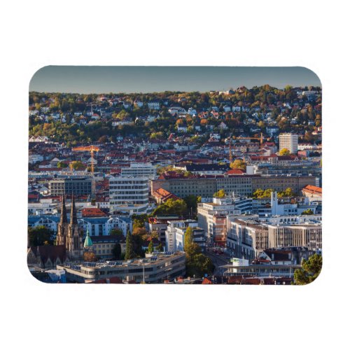 Elevated City View of Stuttgart Magnet