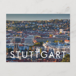 Elevated City View of Stuttgart Postcard