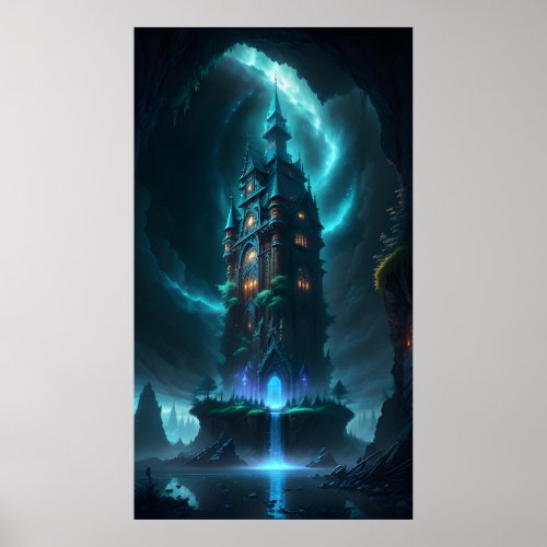 Elevated Oasis Towering Splendor Poster