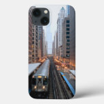 Elevated Rail In Downtown Chicago Over Wabash Iphone 13 Case at Zazzle