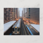 Elevated Rail In Downtown Chicago Over Wabash Postcard at Zazzle