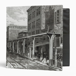 Elevated Railway in Greenwich Street, New York Binder