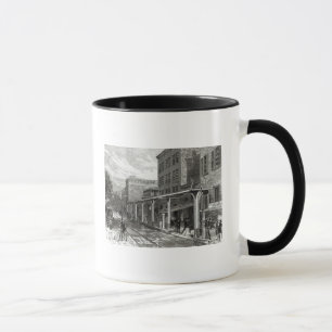 Elevated Railway in Greenwich Street, New York Mug