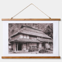 Elevated Roof Farmhouse of Mimasaka Hanging Tapestry
