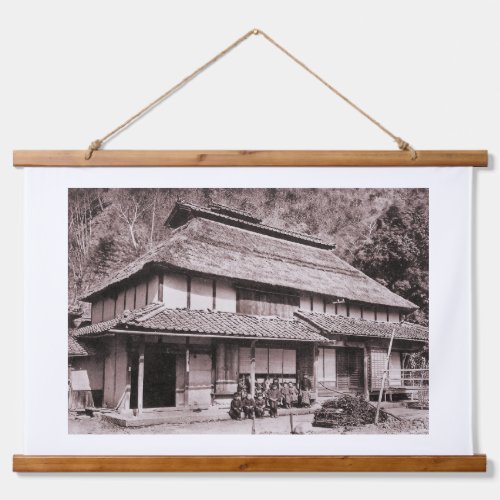 Elevated Roof Farmhouse of Mimasaka Hanging Tapestry