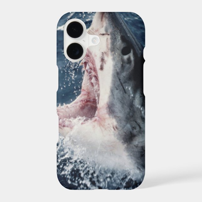 Elevated Shark mouth open Iphone Case (Back)