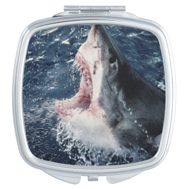 Elevated Shark mouth open Makeup Mirror (Front)