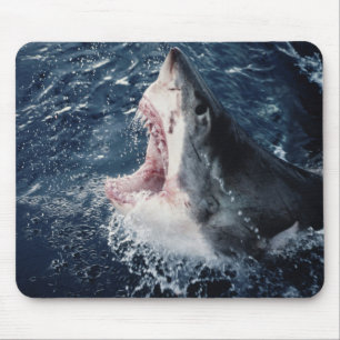 Elevated Shark mouth open Mouse Pad