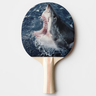 Elevated Shark mouth open Ping-Pong Paddle