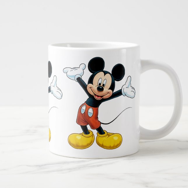 Elevated Stoneware Mug Comfort-Grip Coffee & Tea (Right)