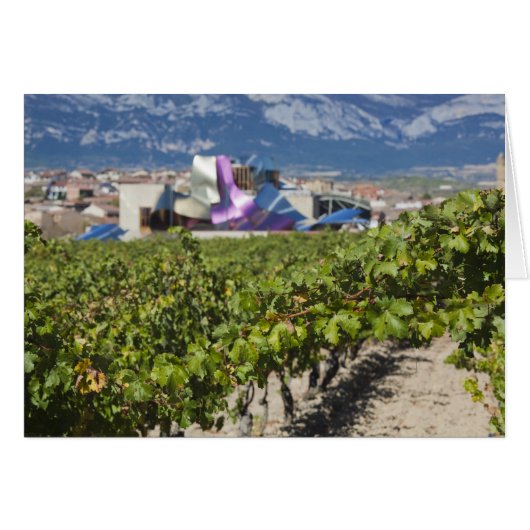 Elevated town view and Hotel Marques de Riscal Cards (Front Horizontal)