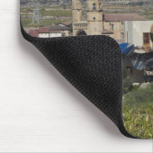 Elevated town view and Hotel Marques de Riscal Mouse Pad (Corner)