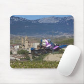 Elevated town view and Hotel Marques de Riscal Mouse Pad (With Mouse)