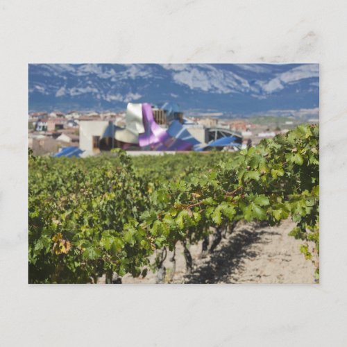 Elevated town view and Hotel Marques de Riscal Postcard