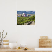 Elevated town view and Hotel Marques de Riscal Poster (Kitchen)